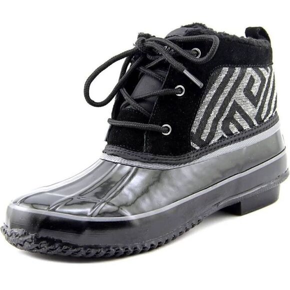 Black Aztec Print Khombo Fleece Lined Winter Boots, Size 11. No box - Picture 1 of 6